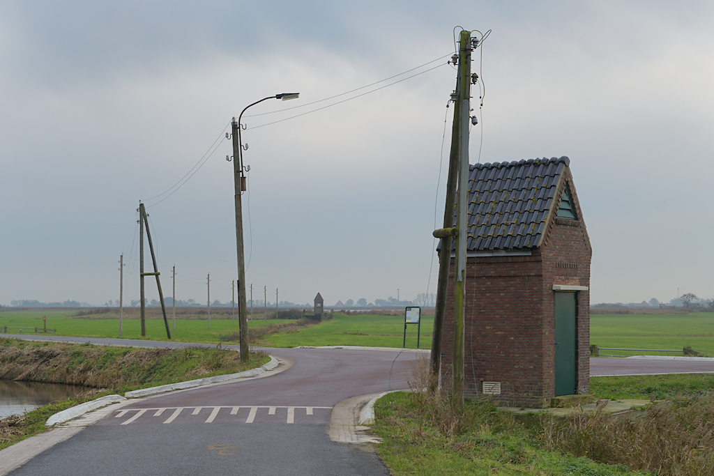 Elektrisch gemaal met Transformatorhuisje