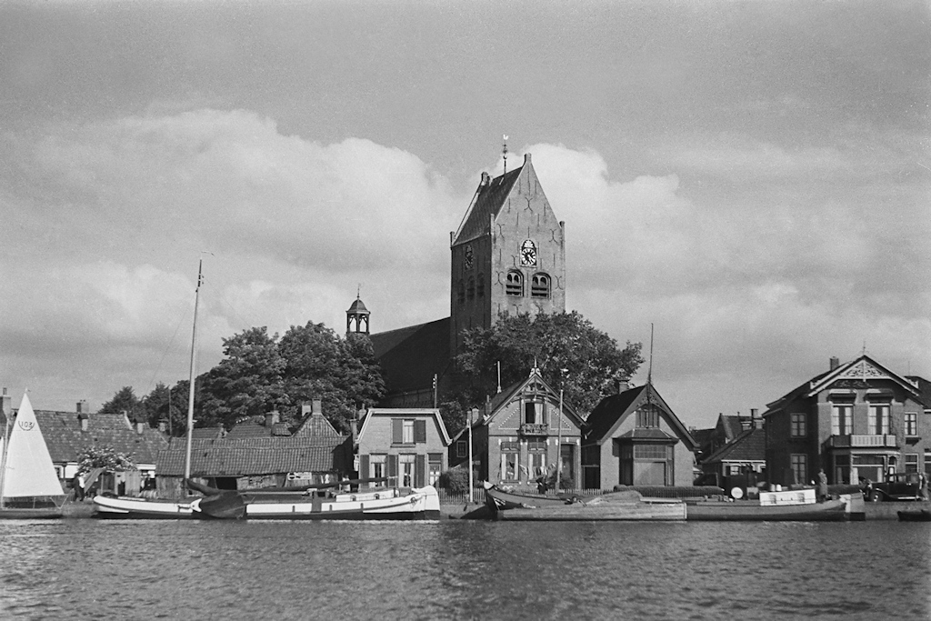 Historische foto van de Nieuwe Kade in Grou