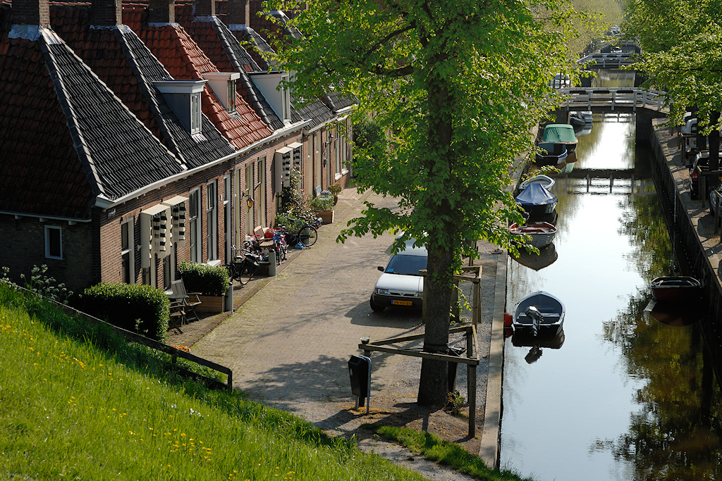 Harlingen, Zoutsloot vanaf de zeedijk