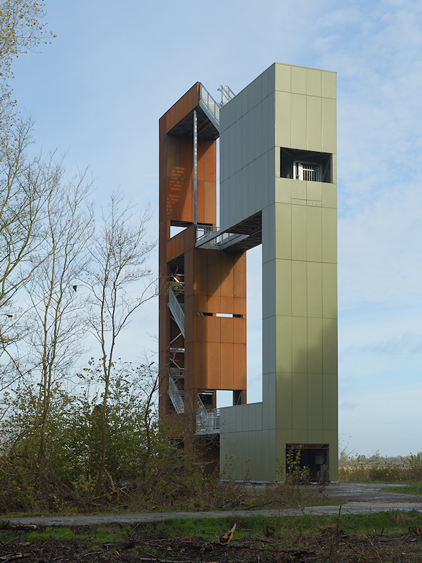 Lauwersmeer, uitkijktoren Reitdomp op de Kollumerwaard