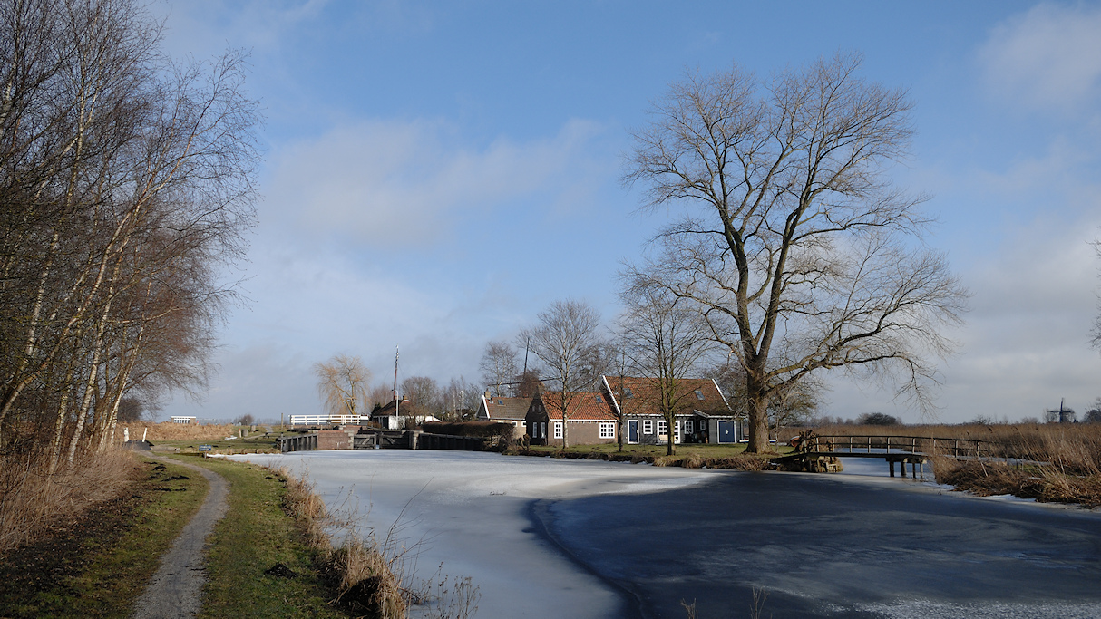 De Scheenesluis in het noorden van de Rottige Meente