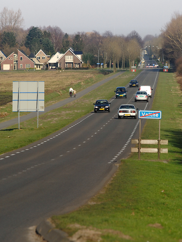 Valthermond vanaf de Hondsrug bij Valthe