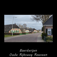 Boerderijen aan de Oude Rijksweg in Rouveen