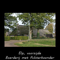 Elp, voorzijde van een Boerderij met Achterbaander
