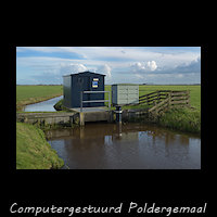 Modern computergestuurd poldergemaal