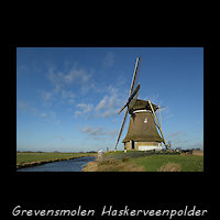 Grevensmolen in de Haskerveenpolder
