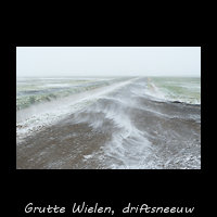 Driftsneeuw in de Grutte Wielen