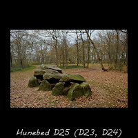 Hunebedden D23 D24 D25 bij Bronneger