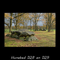 Hunebedden D28 en D29 bij Buinen