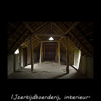 Interieur IJzertijdboerderij bij Orvelte