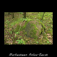 Markesteen in het grensgebied tussen Anloo en Eext