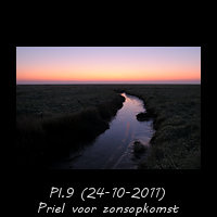 Passeren van een priel bij zonsopkomst