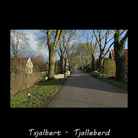Tsjalbert, Tjalleberd - weg met bomen