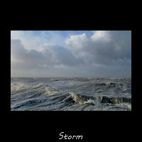 Storm bij Holwerd
