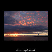 Zonsopkomst boven de Waddenzee