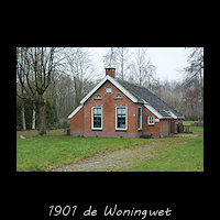 Arbeiderswoning met inpandige kleine schuur in Houtigehage