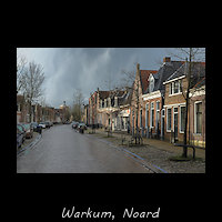 Noard, het noordelijke deel van de hoofdstraat van Workum