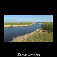 Easterwimerts vanaf de uikijktoren bij Jutrijp