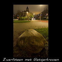 Zwerfsteen met Gletsjerkrassen