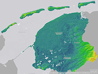Hoogtekaart Friesland