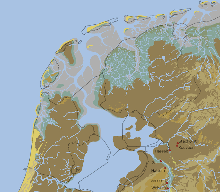 Het Almere wordt Zuiderzee 800 n.Chr