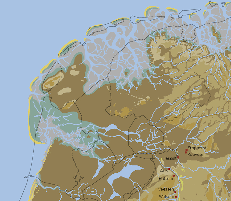 Sluiten van de Hollandse kust 2750 v.Chr