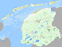 Topografische kaart Friesland